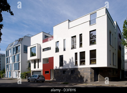 Leipzig, Allemagne, une nouvelle maison de ville dans le quartier des Musiciens Leipzig Banque D'Images