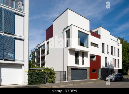 Leipzig, Allemagne, une nouvelle maison de ville dans le quartier des Musiciens Leipzig Banque D'Images