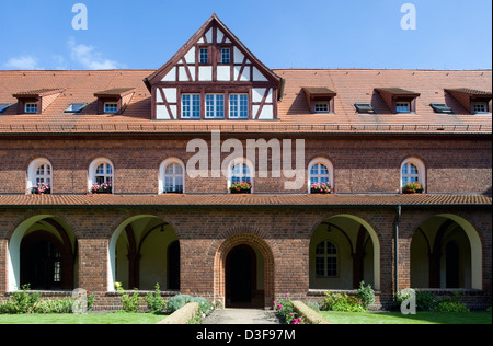 Lehnin, Allemagne, le monastère Kreuzzgang Banque D'Images