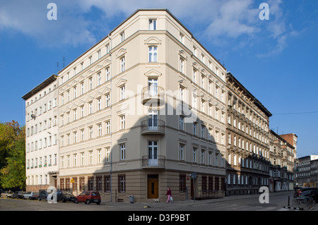 Wroclaw (Breslau), la Pologne, les bâtiments écologiques en ce moment sur Ulica Henryka Poboznego Banque D'Images