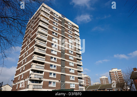 Maison cuchulainn l'un des 60s new lodge tower blocks le logement social dans le nord de l'Irlande du Nord Belfast, Royaume-Uni Banque D'Images