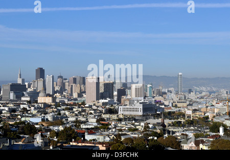 San Francisco city skyline, Californie Banque D'Images