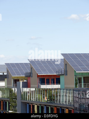 Freiburg, Allemagne, Communauté solaire dans le quartier Vauban Banque D'Images