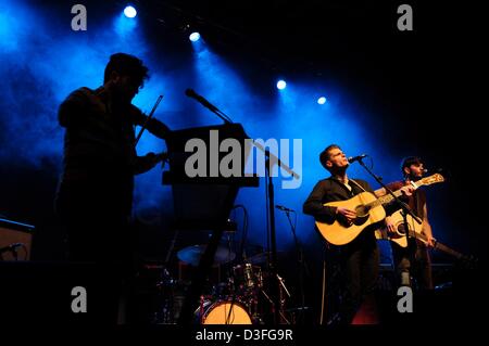 Brighton, UK. 18 février 2013. Hudson Taylor joue le Brighton Dome. Les personnes sur la photo : Alfie Hudson-Taylor Hudson-Taylor, Harry. Photo par Julie Edwards/Alamy Live News Banque D'Images