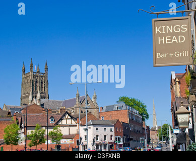 Cathédrale de Sidbury, Worcestershire Worcester Angleterre UK Banque D'Images