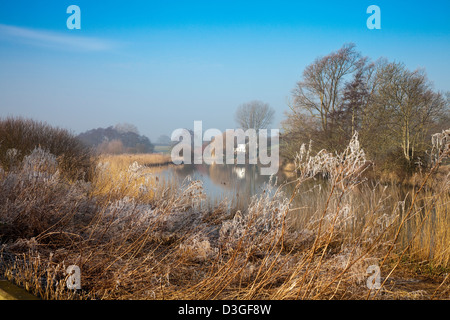 Suffolk marais Beccles Banque D'Images