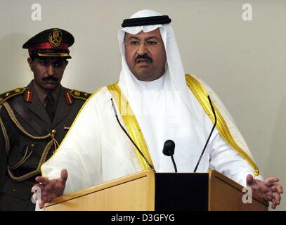 (Afp) - Le Président intérimaire Ghazi al-Yawer parle à Berlin, 9 septembre 2004. Banque D'Images