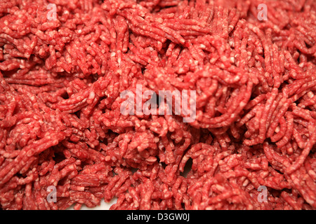Viande hachée de bœuf rouge Banque D'Images