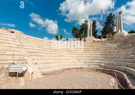 Peuplements d'ancien amphithéâtre romain à Alexandrie, Egypte Banque D'Images