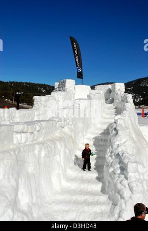 Kid-O-Rama Ice Kastle à Squaw Valley Banque D'Images