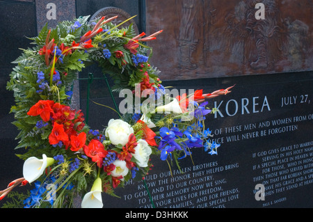 Coréen de l'Oregon Veterans Memorial, Willamette National Cemetery, Portland, Oregon Banque D'Images