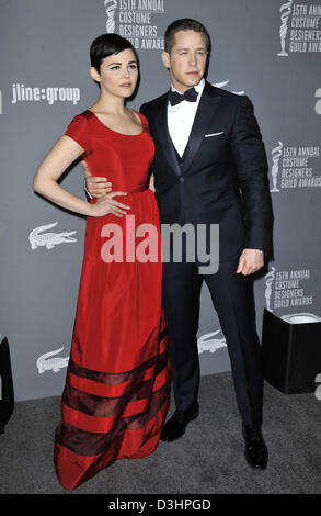 Los Angeles, Californie, É.-U. 10 févr. 19, 2013. Ginnifer Goodwin, Josh Dallas participant à la 15e édition annuelle des costumiers Guild Awards tenue à l'hôtel Beverly Hilton à Beverly Hills. Image Crédit : Crédit : D. Long/Globe Photos/ZUMAPRESS.comAlamy Live News Banque D'Images