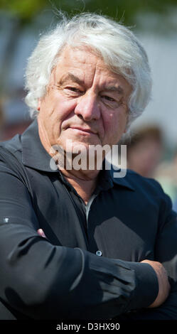 Fichier - Un fichier photo datée du 16 septembre 2012 co-fondateur de SAP montre Hasso Plattner, représenté à Potsdam, en Allemagne. Plattner a rejoint l 'engagement de donner', une initiative lancée par des milliardaires américains Bill Gates et Warren Buffet selon les médias le 20 février 2013. Plattner se joint à 12 familles de l'extérieur de la France en promettant de donner au moins la moitié de leur richesse. Photo : Patrick Pleul Banque D'Images