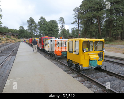 Le Parc National du Grand Canyon : Speeder à Railroad Depot 1717 Banque D'Images