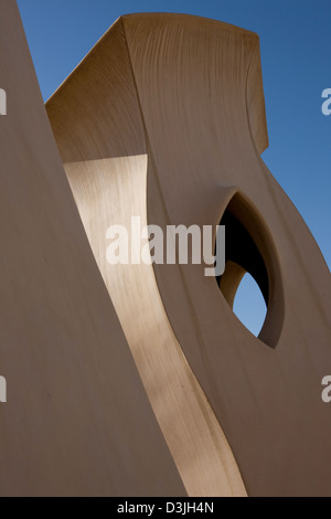 Terrasse sur le toit, la Pedrera Banque D'Images