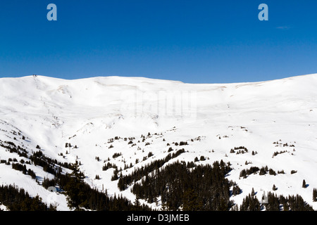 Le ski à la station de ski de Loveland, Colorado. Banque D'Images