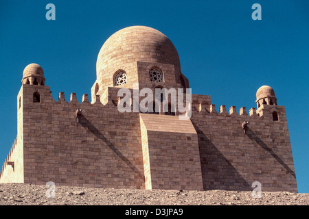 Mausolée d'Aga Khan III, Sir Sultan Muhammed Shah, décédé en 1957. Assouan. Égypte Banque D'Images