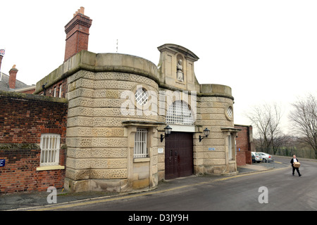 La prison de Shrewsbury, la Dana, peu avant sa fermeture. Prisons la Grande-Bretagne victorienne a hanté Banque D'Images