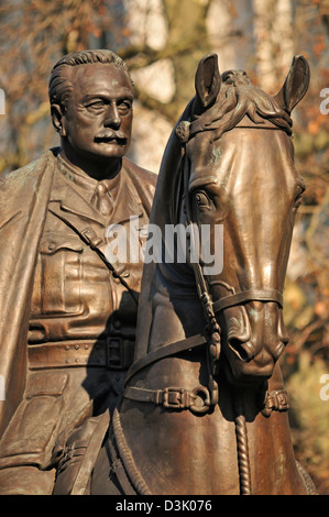 Londres, Angleterre, Royaume-Uni. Earl Haig Douglas Memorial (1936 ; Alfred Frank Hardiman) dans Whitehall Banque D'Images