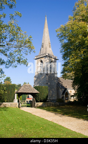 Église Sainte-marie Lower Slaughter Gloucestershire England UK Banque D'Images