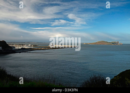 Vue sur l'atmosphère depuis Howth Hill, Fingal Dublin Irlande Banque D'Images