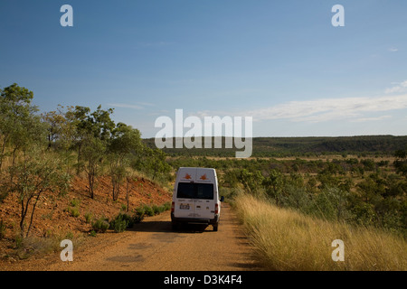 Explorer l'Outback via campervan, Gregory National Park, Territoire du Nord, Australie Banque D'Images