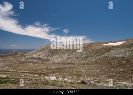 Randonnée au mont Kosciuszko, Département de parc national. Banque D'Images