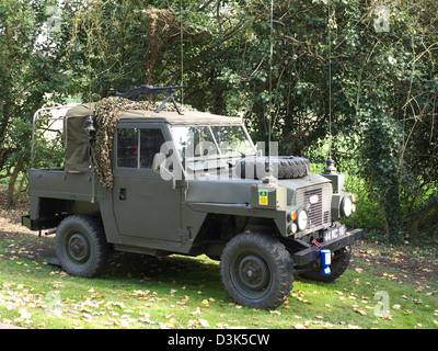 Militaire Vintage Landrover à Holme 1940 week-end Banque D'Images