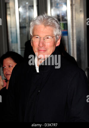 Londres, Royaume-Uni. 20e Février 2013. Richard Gere assiste à la première UK de l'arbitrage à l'Odéon, west end, Leicester Square, Londres. Maurice crédit Clements/Alamy Live News Banque D'Images