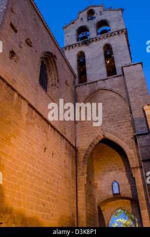 Église de San Juan Bautista, Laguardia, La Rioja, Pays Basque, Espagne Banque D'Images