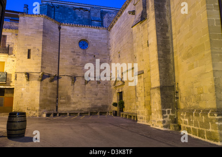 Église de San Juan Bautista, Laguardia, La Rioja, Pays Basque, Espagne Banque D'Images