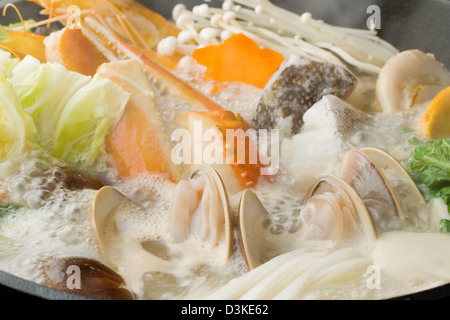 Chaudrée de fruits de mer Banque D'Images