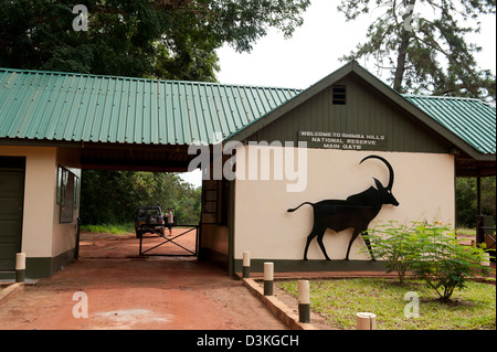 Entrée de Shimba Hills National Reserve, Kenya Banque D'Images