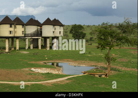 Sarova Salt Lick Lodge, Taita Hills Wildlife Sanctuary, Kenya Banque D'Images