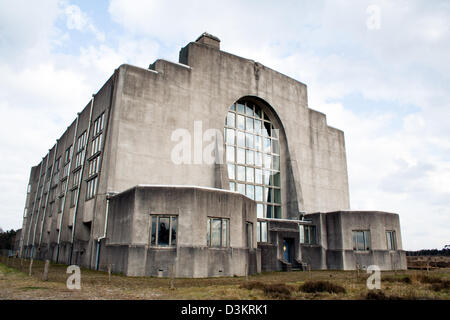 Radio Kootwijk abandonnés bâtiment. Ancienne station de radio de 1920 aux Pays-Bas Banque D'Images