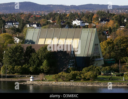 (Afp) - l'image montre le musée Fram recherches sur des explorateurs polaires sur l'île de musée à Oslo, Norvège, 24 octobre 2005. Photo : Ingo Wagner Banque D'Images