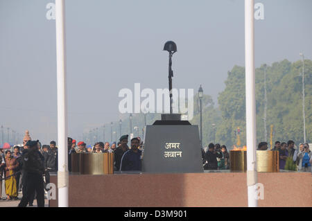 La porte de l'Inde New Delhi, Inde. Banque D'Images