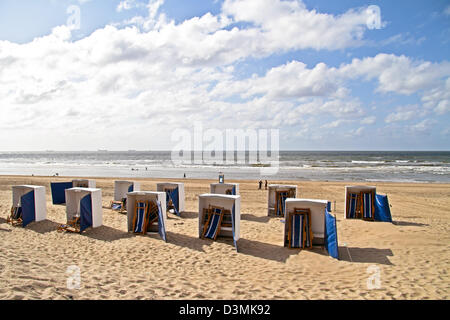 À la plage de Scheveningen Pays-Bas Banque D'Images