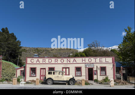 Cardrona Hotel construit en 1863. Crown Range Road. Nouvelle Zélande, île du Sud Banque D'Images