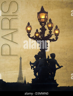 Paris : l'art numérique Banque D'Images