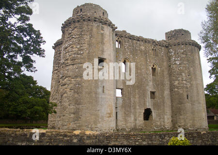 Nunney Castle dans le Somerset en Angleterre Banque D'Images