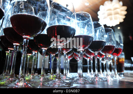 Concours de dégustation de vin dans la région de New Haven CT USA Banque D'Images