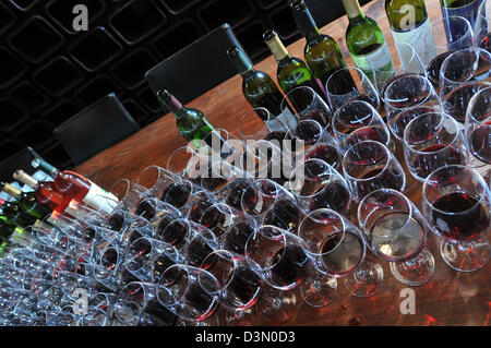 Concours de dégustation de vin dans la région de New Haven CT USA Banque D'Images