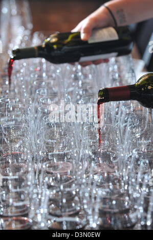 Concours de dégustation de vin dans la région de New Haven CT USA Banque D'Images