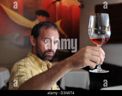 Concours de dégustation de vin dans la région de New Haven CT USA Banque D'Images