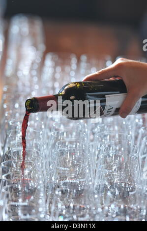 Concours de dégustation de vin dans la région de New Haven CT USA Banque D'Images