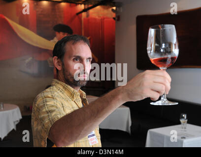 Concours de dégustation de vin dans la région de New Haven CT USA Banque D'Images