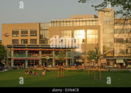 Magdeburg, Allemagne, centre commercial sur Ulrichplatz Banque D'Images