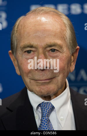 Maurice 'Buggy' Greenberg, ancien président et chef de l'American International Group (AIG). Banque D'Images