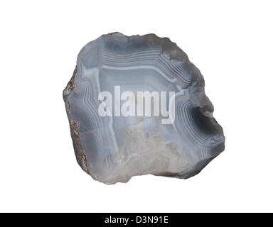 Agate translucide, poli Banque D'Images